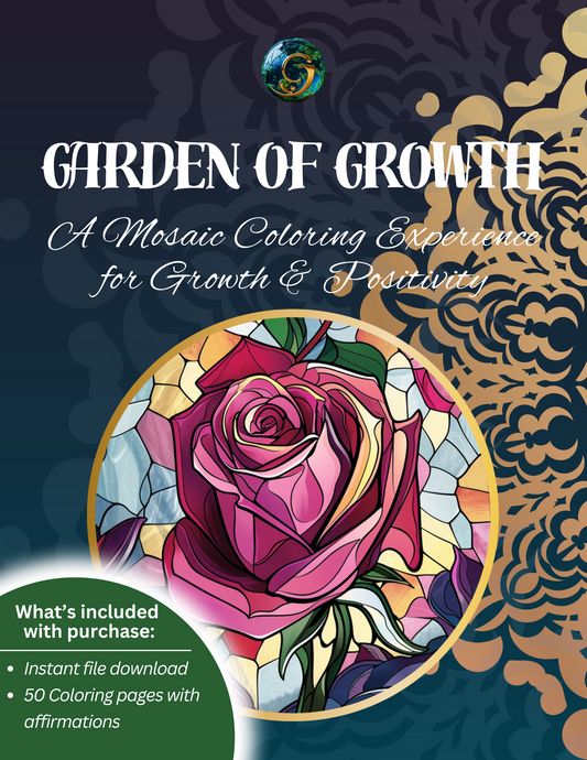 Garden of Growth: A Mosaic Coloring Experience for Growth and Positivity